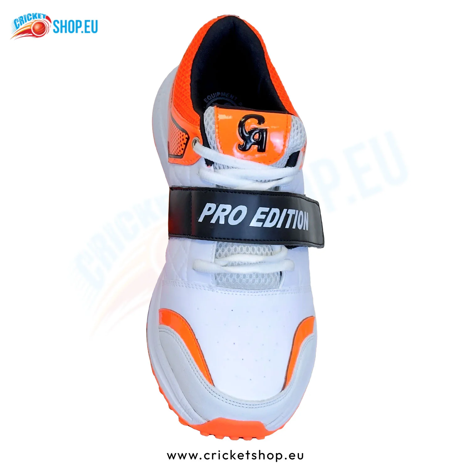 CA Pro Edition Cricket Shoes White/Orange - Image 7