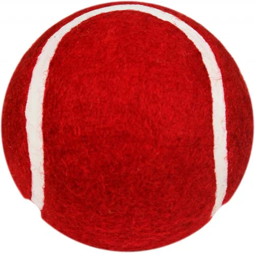 Cosco Tuff Cricket Heavy Tennis Ball Red - Image 3