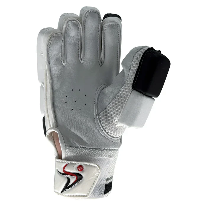 DS 1.3 Junior Batting Gloves White/Black - Image 4