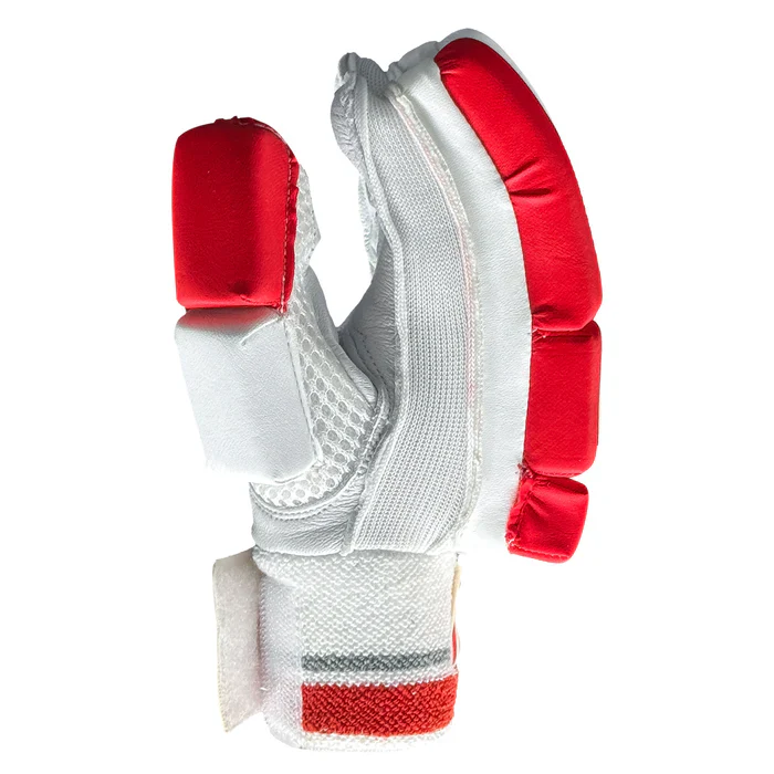 DS 1.3 Junior Batting Gloves White/Red - Image 3