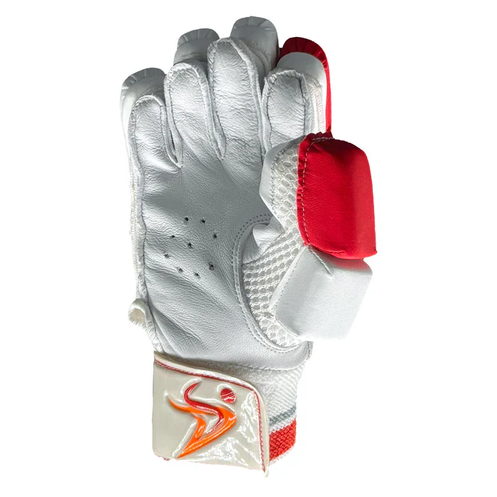 DS 1.3 Junior Batting Gloves White/Red - Image 4