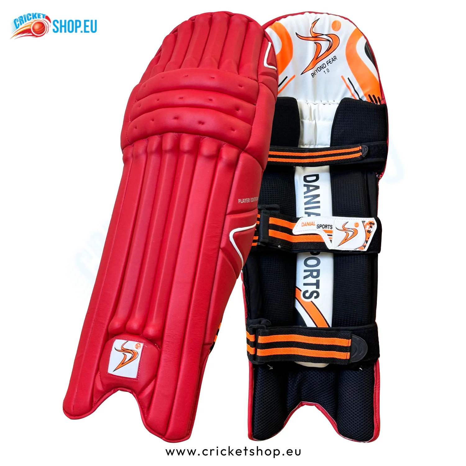 DS Red Cricket Batting Pads Adult - Image 3