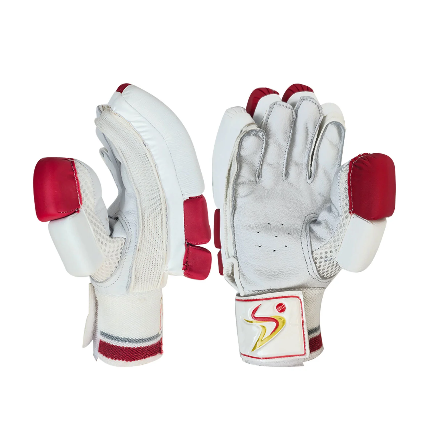 DS Red/White 1.0 Batting Gloves Junior - Image 4