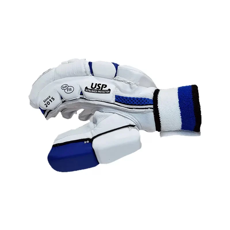 DS Sports D 1.0 White Blue Batting Gloves Adult - Image 3