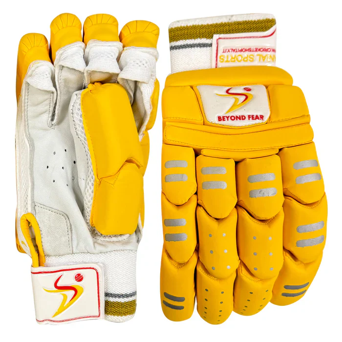 DS Yellow Cricket Batting Gloves Adult - Image 3