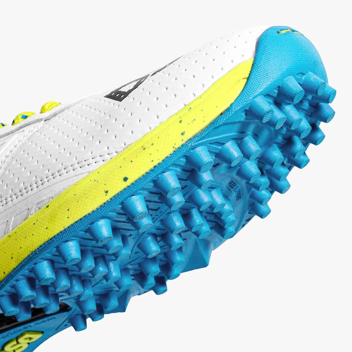 DSC Jaffa 22 Cricket Shoes White-Lemon Yellow - Image 7