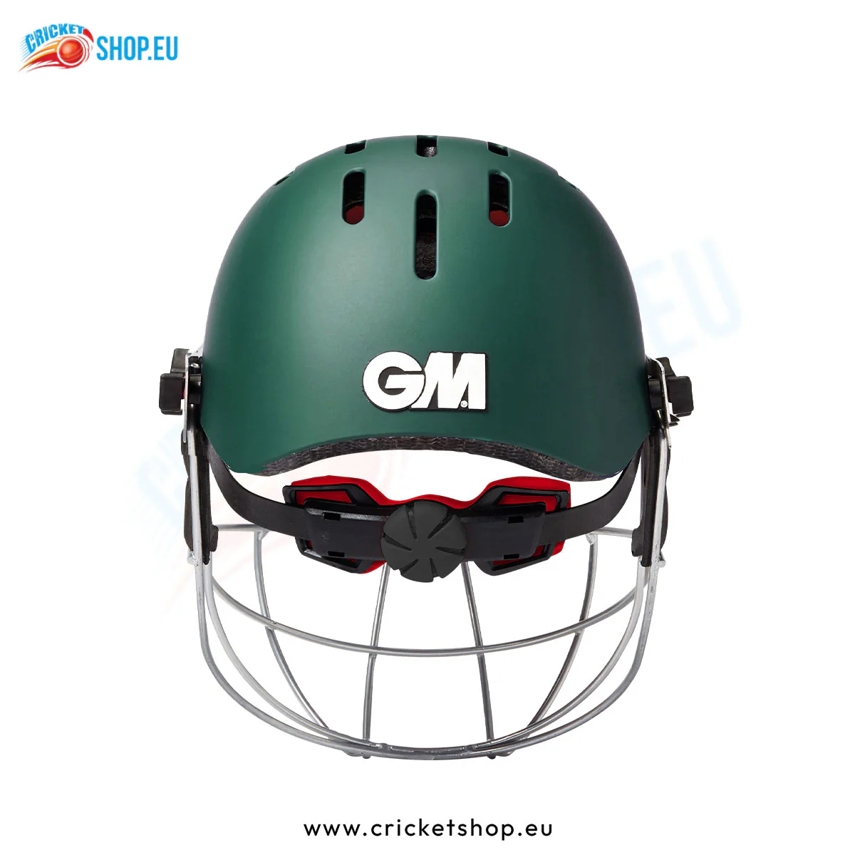 GM Purist Geo II Cricket Helmet Green - Image 3