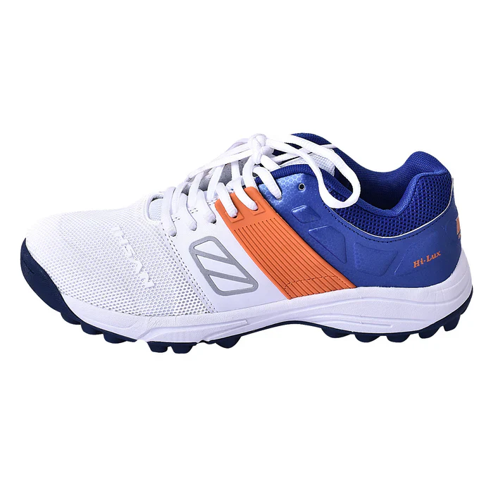 Ihsan Hi Lux Cricket Shoes Blue/Orange - Image 4