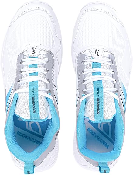 Kookaburra KC 1.0 Rubber Sole Cricket Shoes White/Mint - Image 3