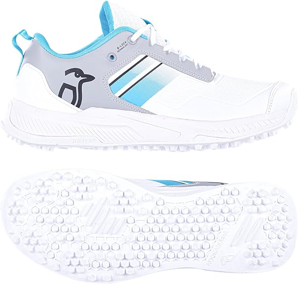 Kookaburra KC 1.0 Rubber Sole Cricket Shoes White/Mint - Image 5