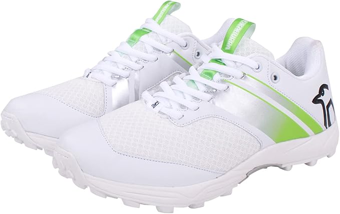 Kookaburra KC 3.0 Rubber Sole Cricket Shoe White/Lime - Image 4