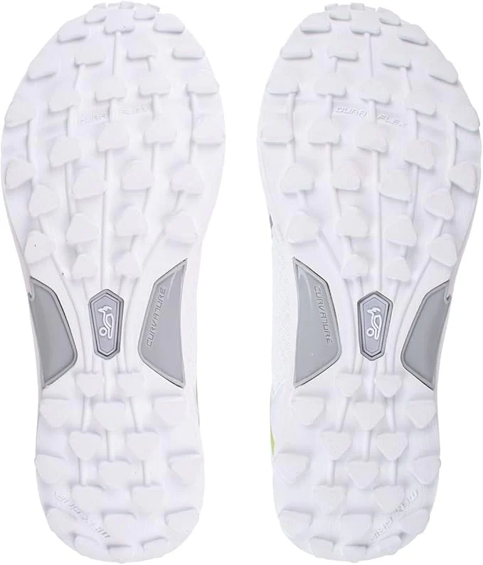 Kookaburra KC 3.0 Rubber Sole Cricket Shoe White/Lime - Image 5
