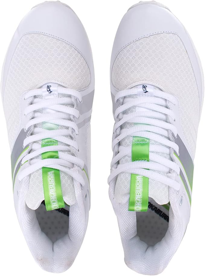 Kookaburra KC 3.0 Rubber Sole Cricket Shoe White/Lime - Image 6