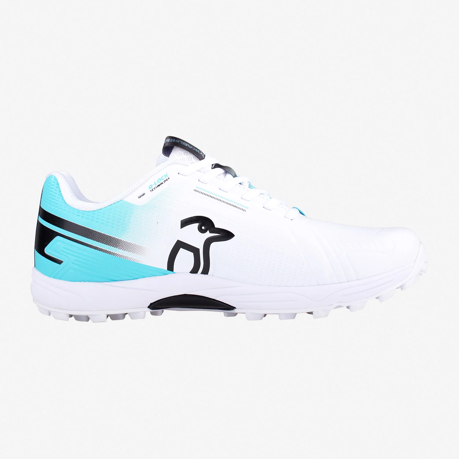 Kookaburra KC 3.0 Rubber Sole Cricket Shoes White/Aqua - Image 3