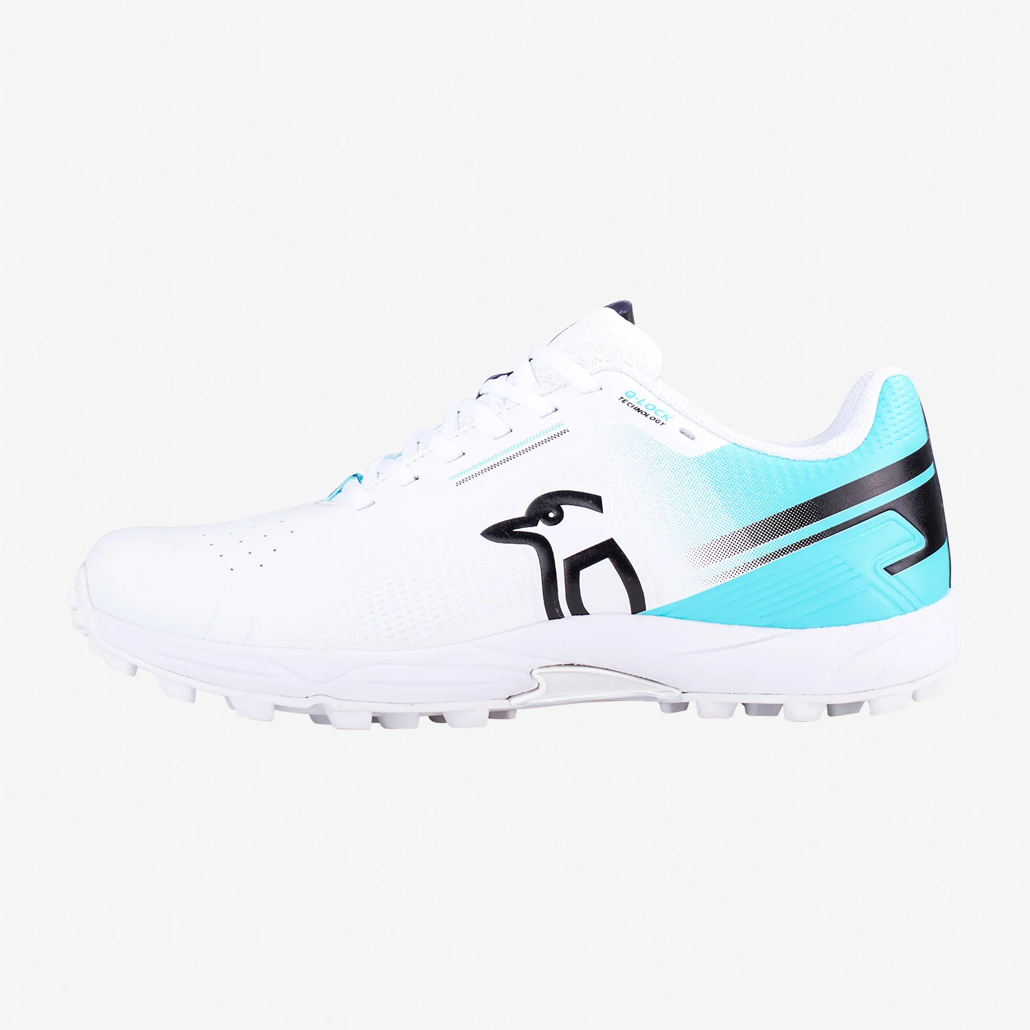 Kookaburra KC 3.0 Rubber Sole Cricket Shoes White/Aqua - Image 4