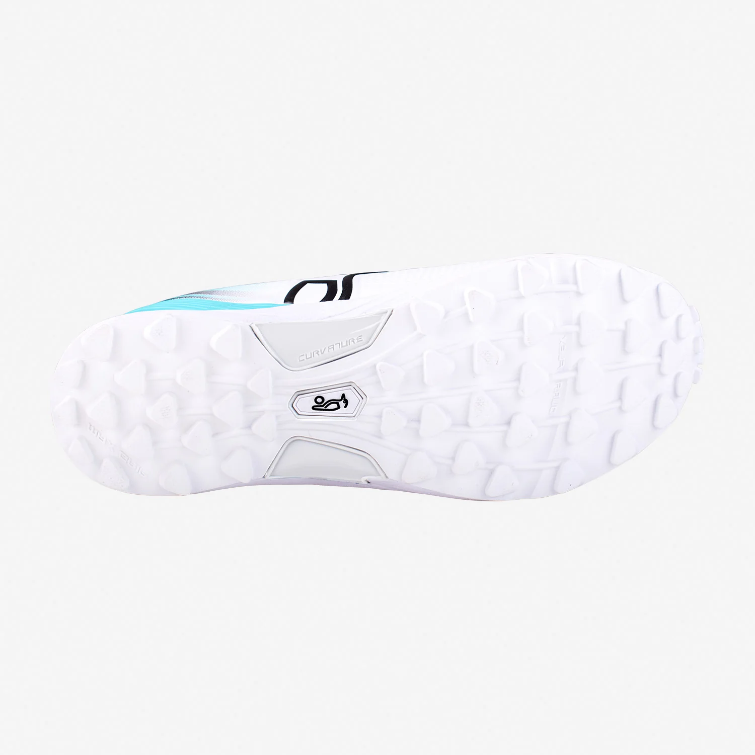 Kookaburra KC 3.0 Rubber Sole Cricket Shoes White/Aqua - Image 6
