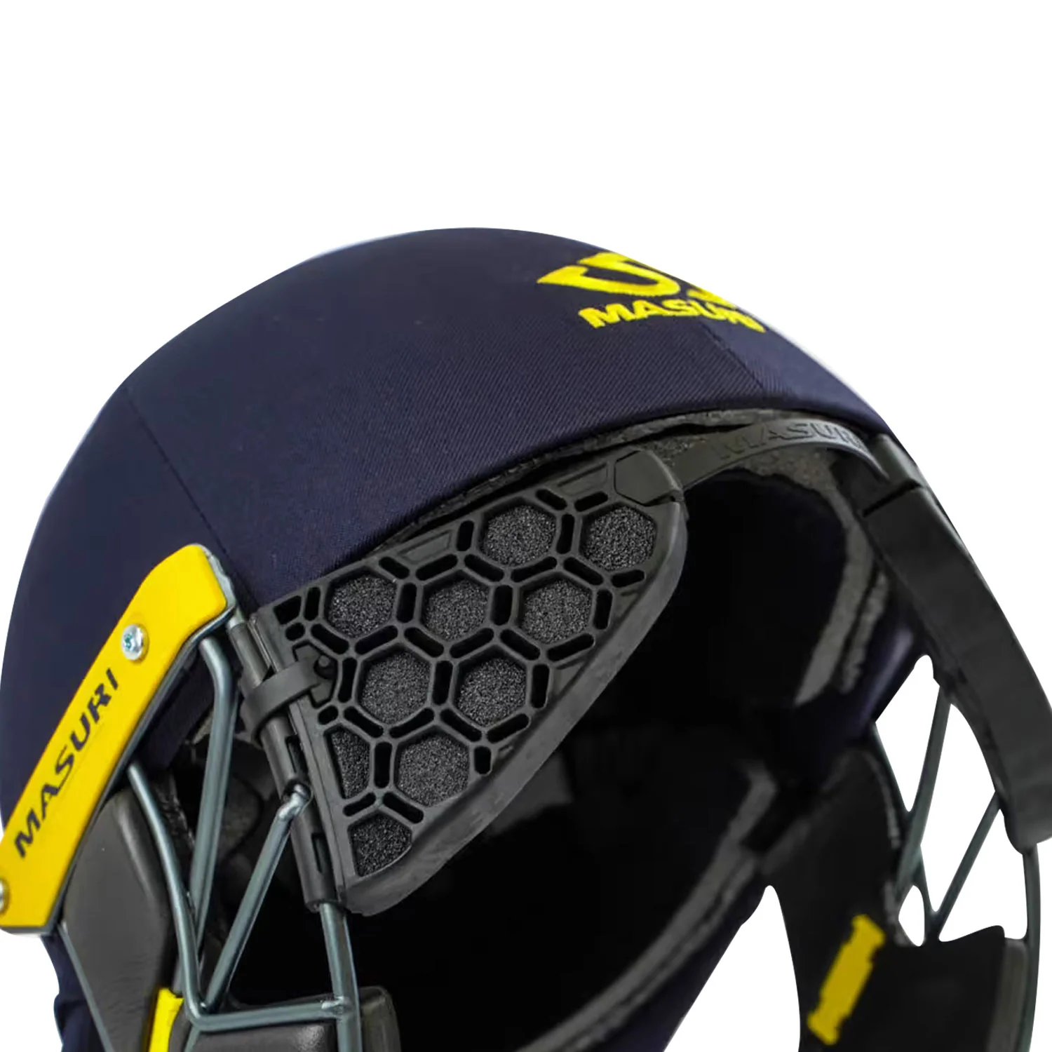 Masuri C LINE PLUS Steel Cricket Helmet Navy - Image 2