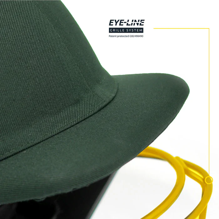 Masuri E Line Steel Cricket Helmet Green - Image 3