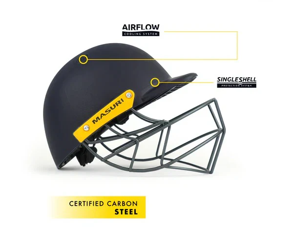 Masuri T Line Steel Cricket Helmet Navy - Image 6