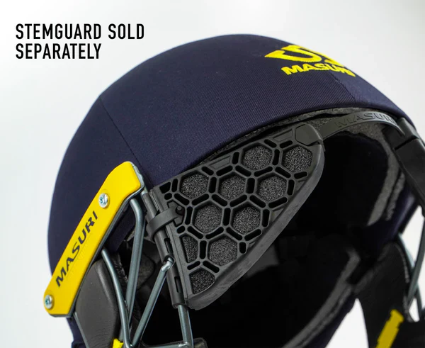 Masuri E Line Steel Cricket Helmet Navy - Image 5