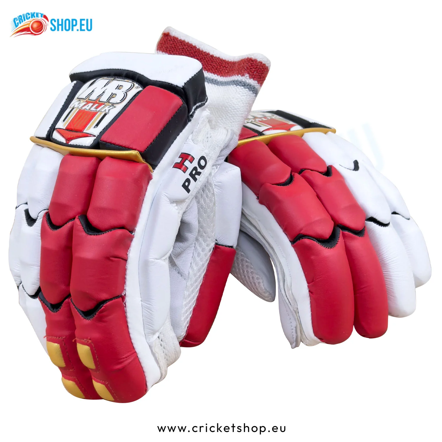 MB Malik H Pro Cricket Batting Gloves - Image 3