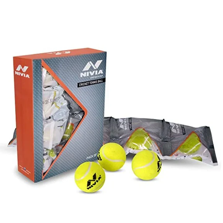 Nivia Heavy Tennis Cricket Ball (6 Balls) - Image 4