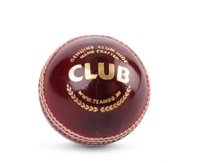 SG Club™ Cricket Leather Ball Red - Image 3