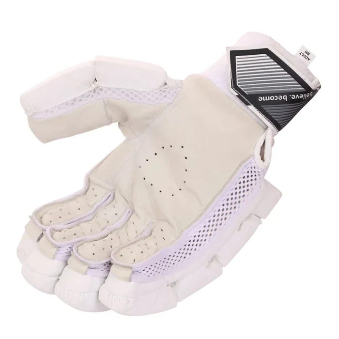 SG Litevate White Batting Gloves - Image 3