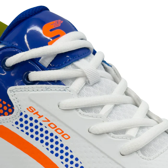 Shine New Edition 7000 Cricket Shoes (Orange & Blue) - Image 13