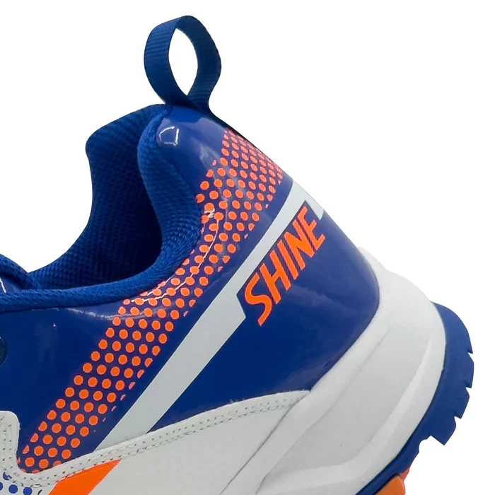 Shine New Edition 7000 Cricket Shoes (Orange & Blue) - Image 4