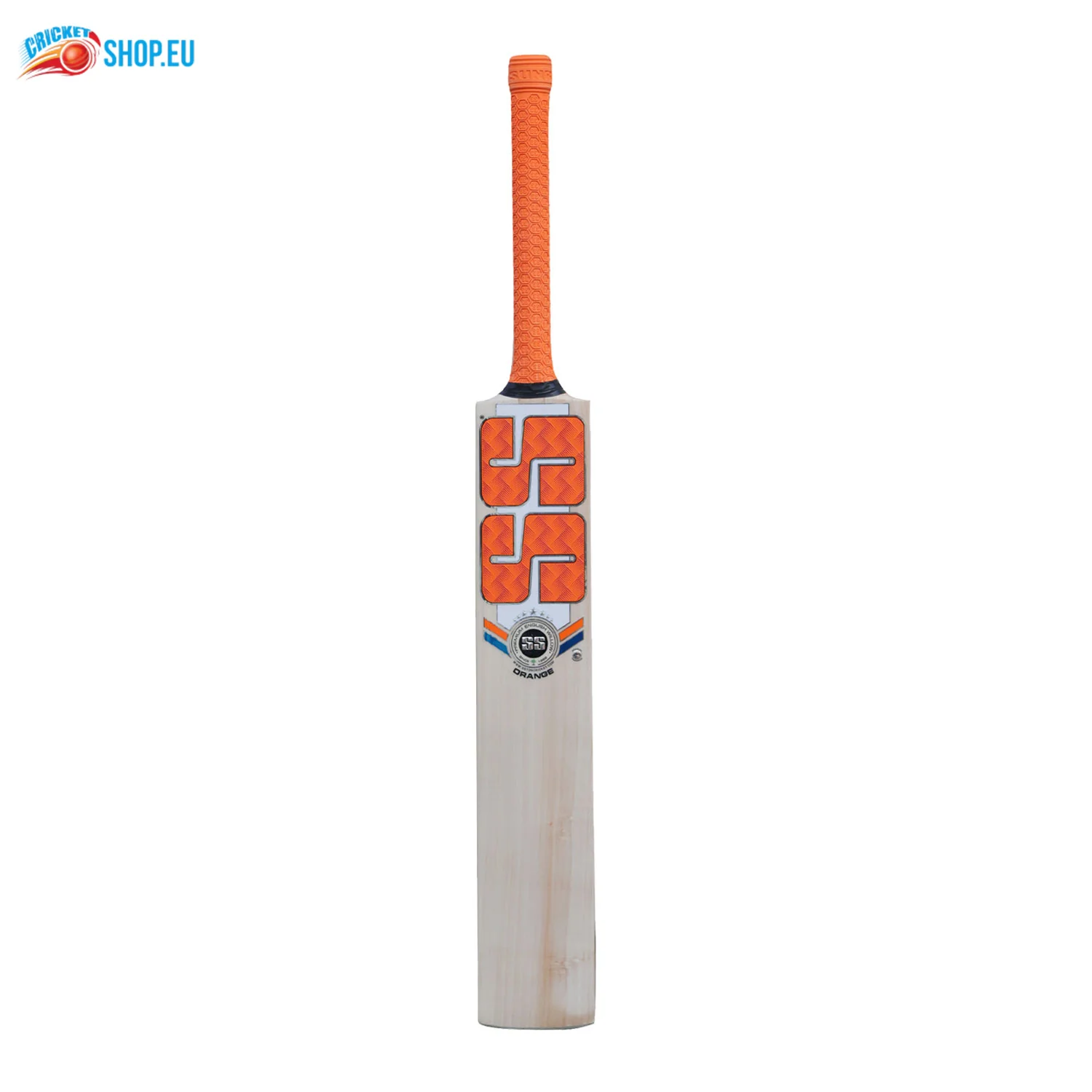 SS Orange English Willow Cricket Bat SH - Image 4