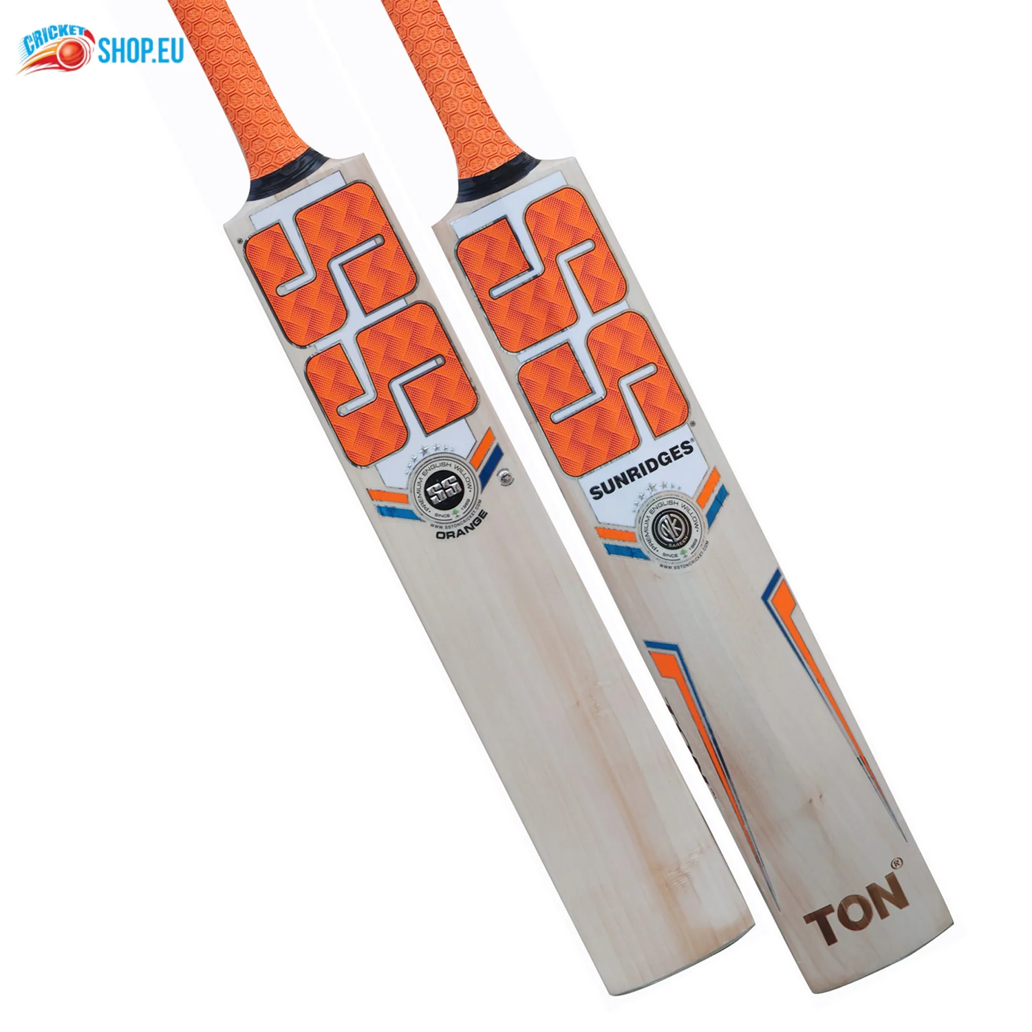 SS Orange English Willow Cricket Bat SH - Image 5